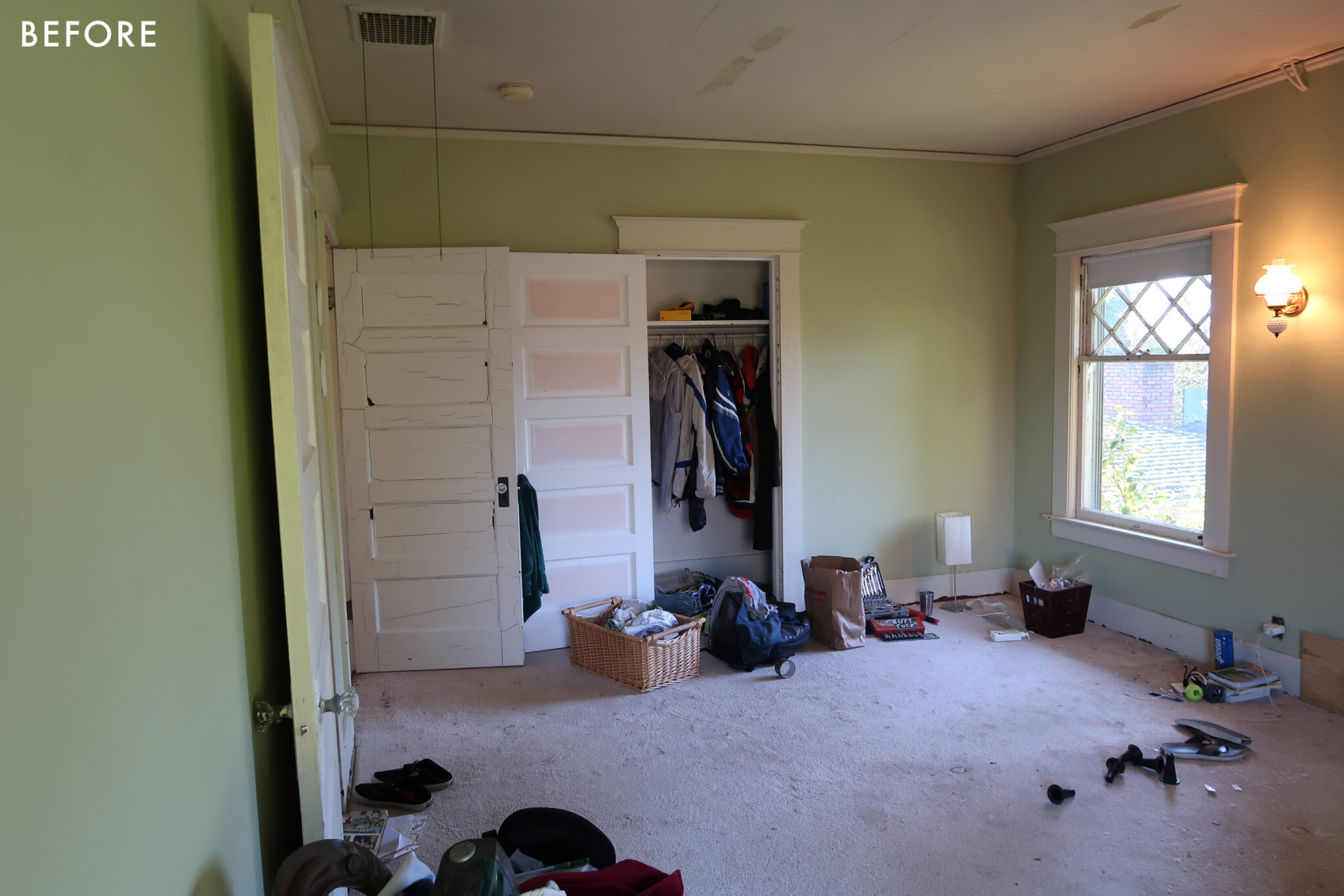 Our Wall To Wall Carpet In The Farmhouse Bedrooms Emily Henderson