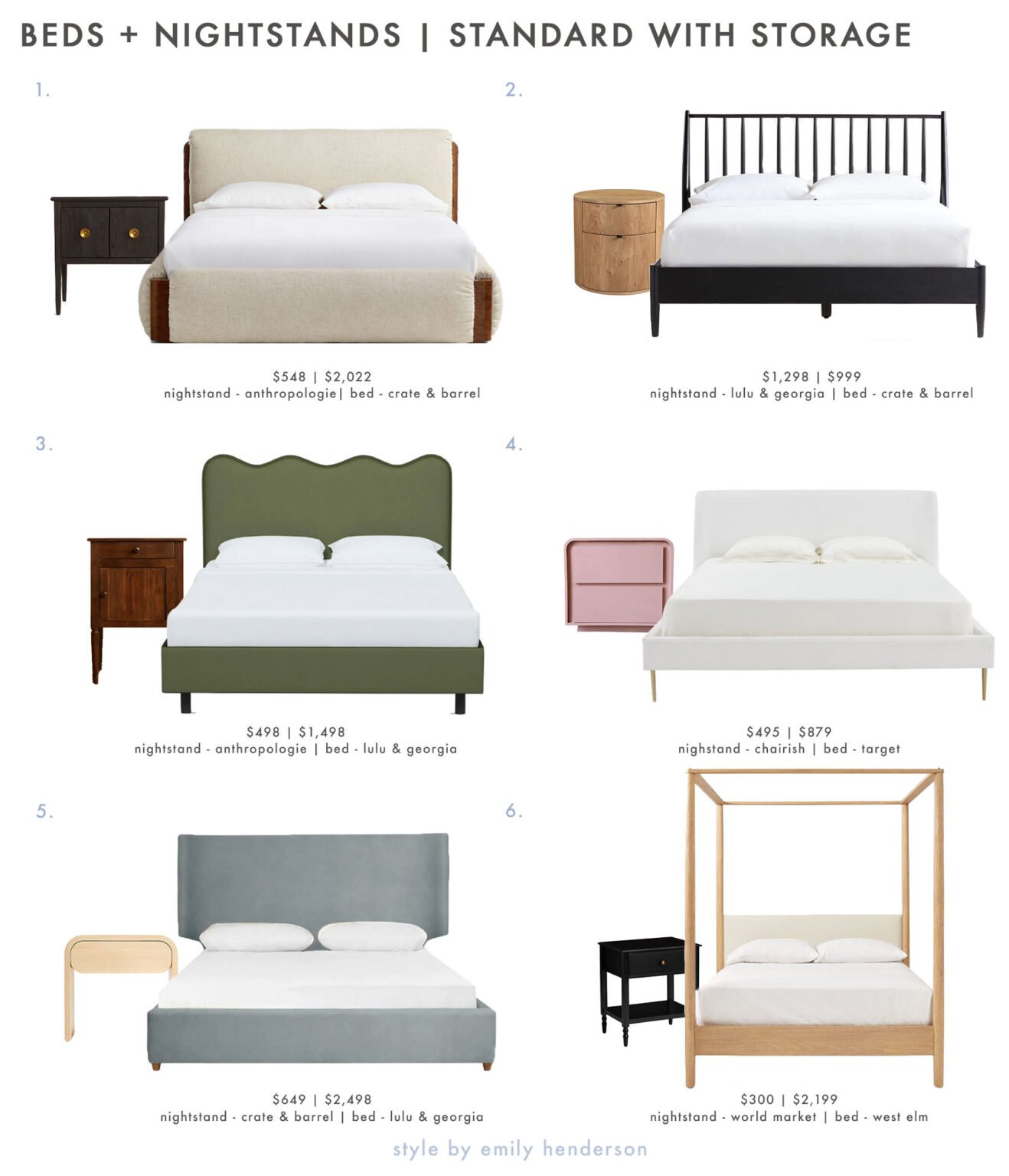 Power Couples Bed And Nightstand Combos For Every Style (+ How To Pick