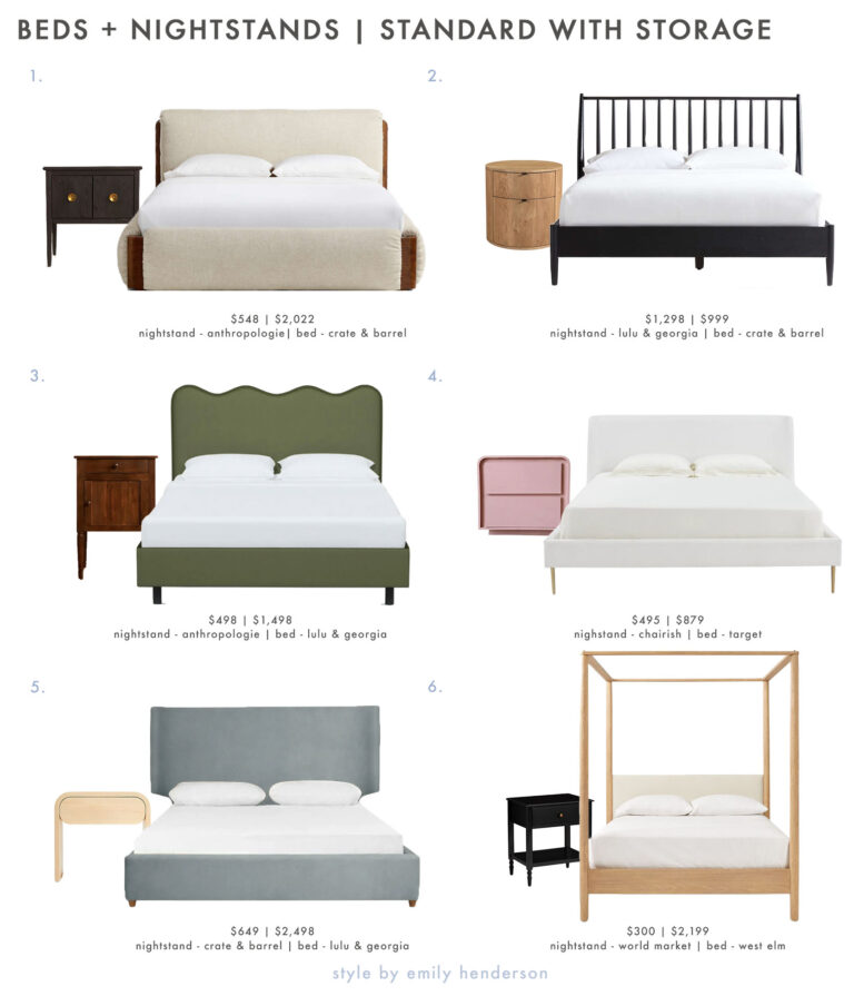 Power Couples Bed And Nightstand Combos For Every Style (+ How To Pick
