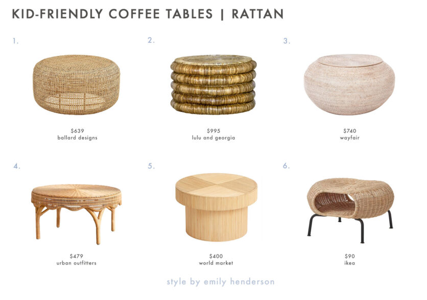 The Coffee Table Styles That Won't Injure Your Kids (+ KidFriendly