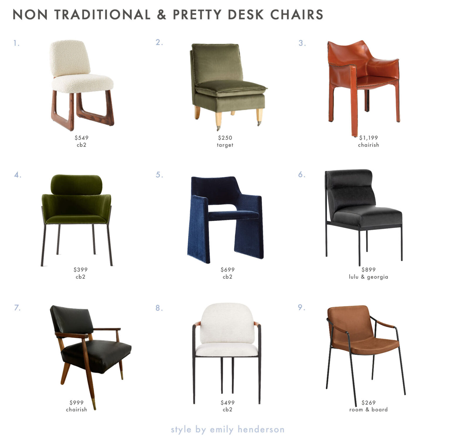 The Best, Highly Reviewed (And Prettiest) Desk Chairs For 2023 Emily