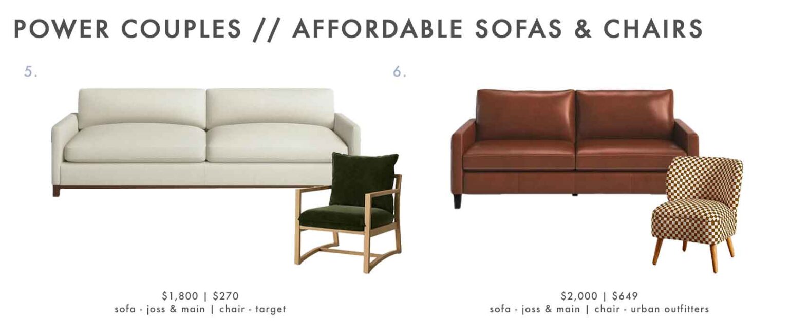 Power Couples Affordable Sofas & Armchairs (+ All The Rules For