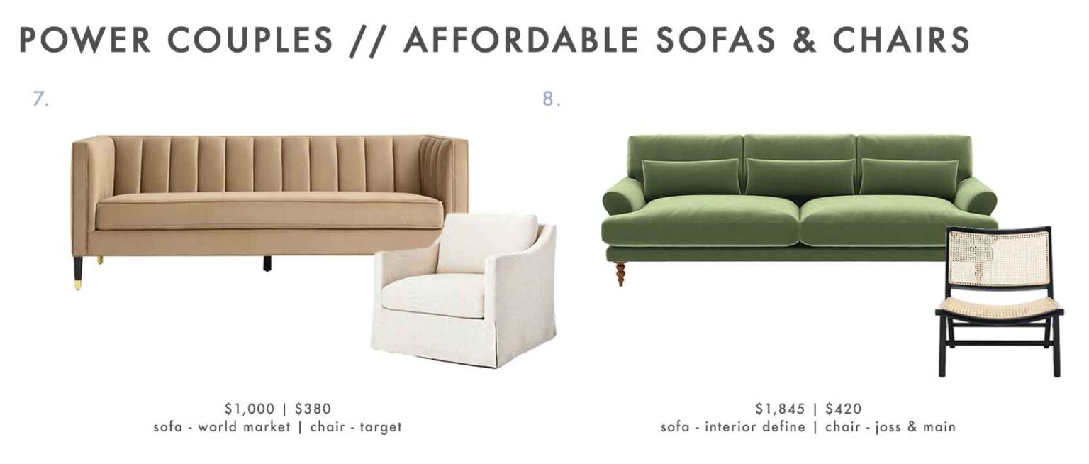 Power Couples Affordable Sofas & Armchairs (+ All The Rules For