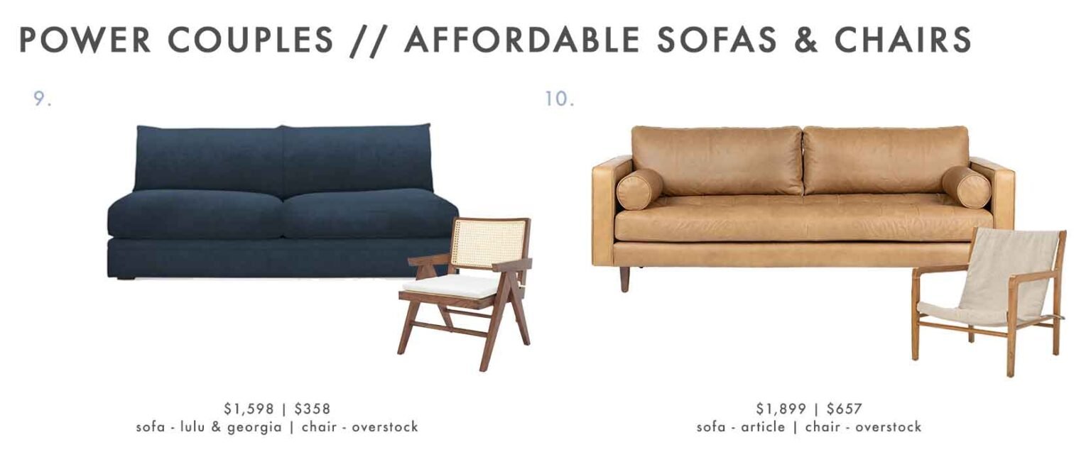 Power Couples Affordable Sofas & Armchairs (+ All The Rules For