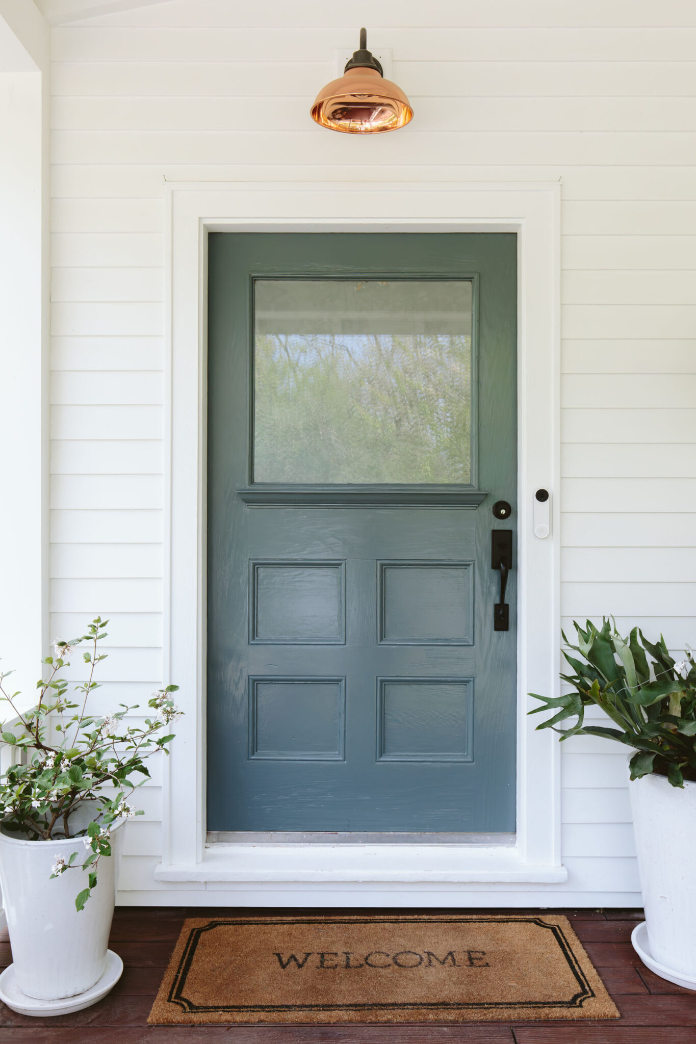 Farmhouse Curb Appeal Complete! Our Very Cute Front Porch Makeover ...