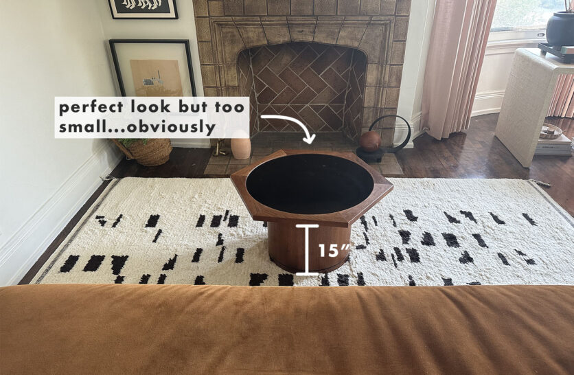 Design Agony: The "Too Small" Coffee Table Has An EASY Solution (We'll ...