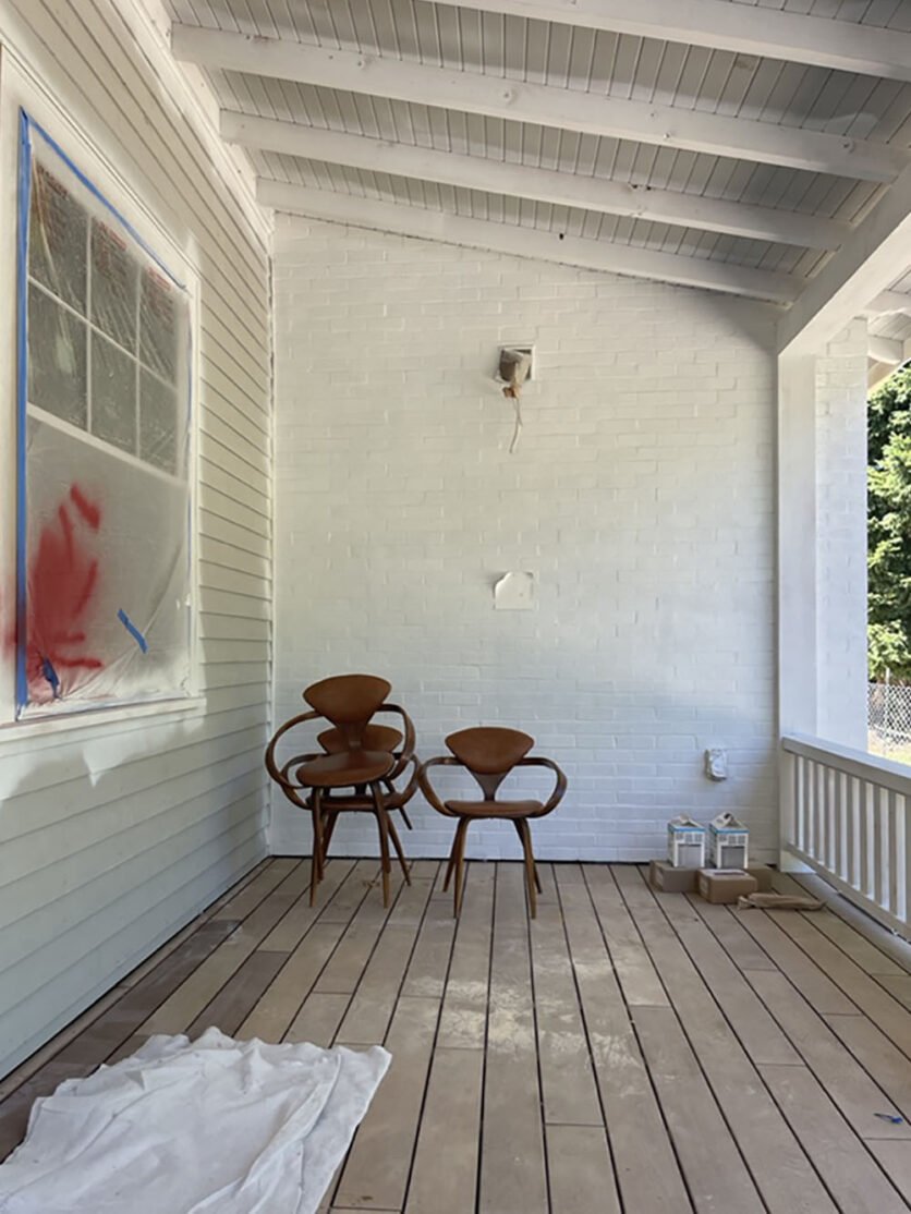 The Farmhouse Front Porch Reno Process (Reveal Coming Tomorrow