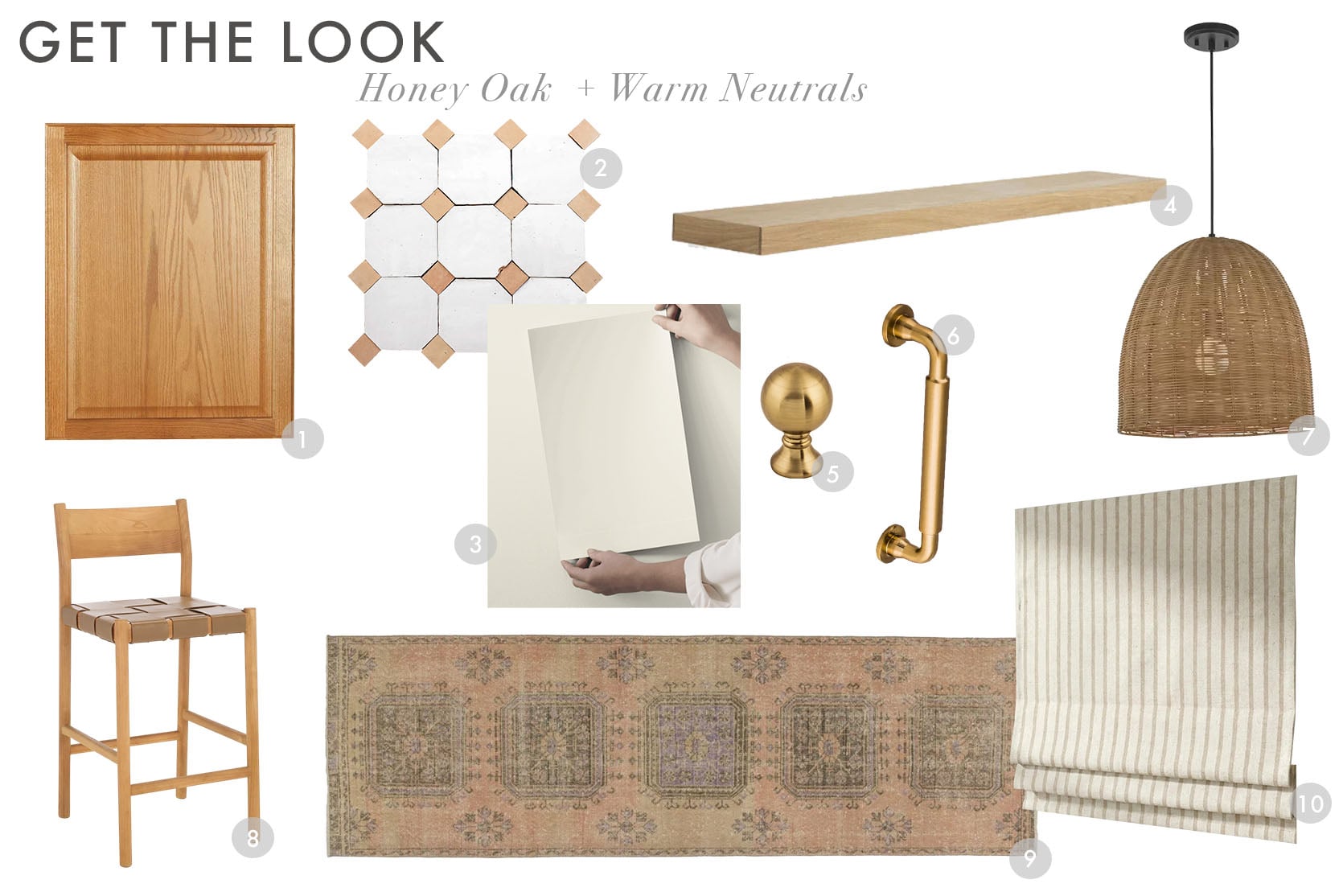 Warm Neutrals Honey Oak Kitchen