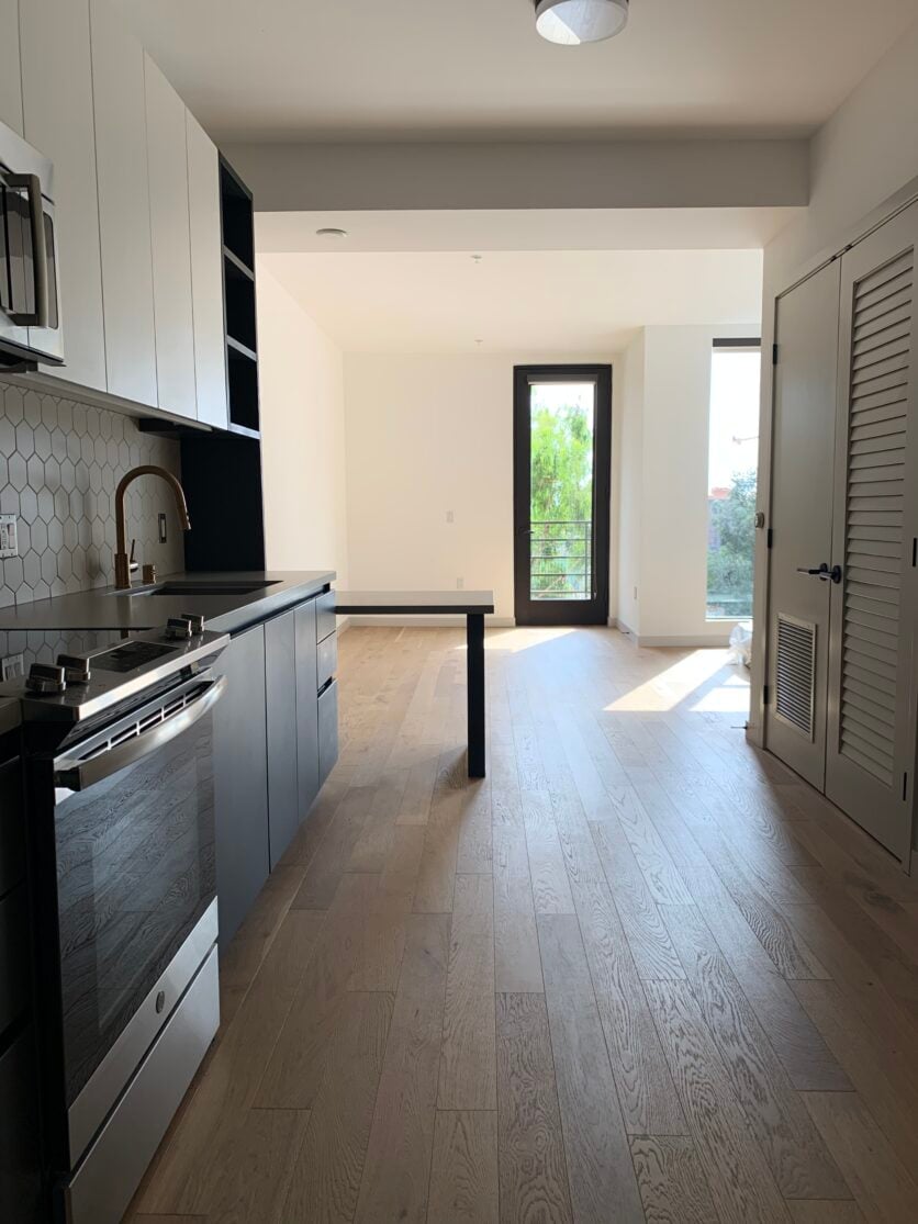 THE BIG REVEAL: A Full Look Inside Mal's 500 Sqft Resort-Like Hollywood ... - White Box Apartment Renovation