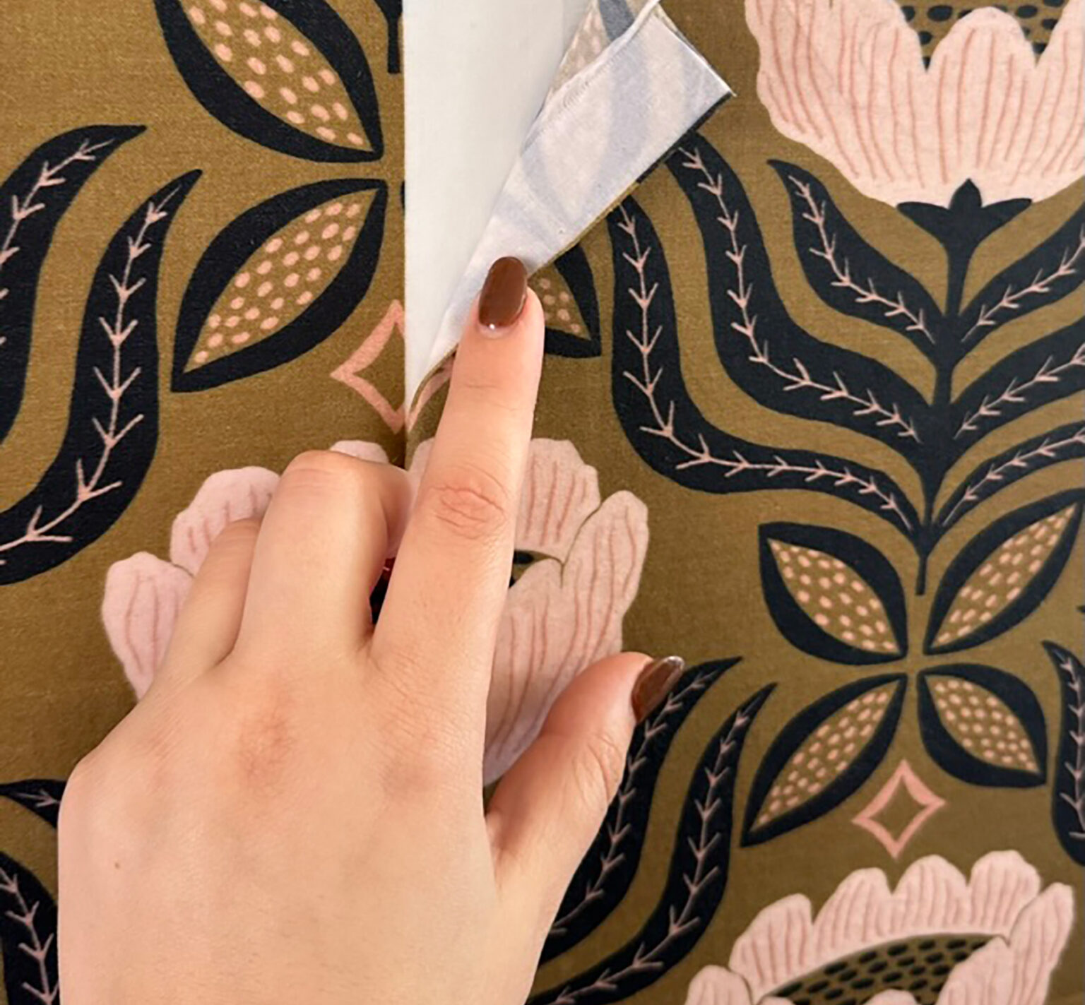 Here's The Step By Step Of How To Use Fabric As Wallpaper...It's ...