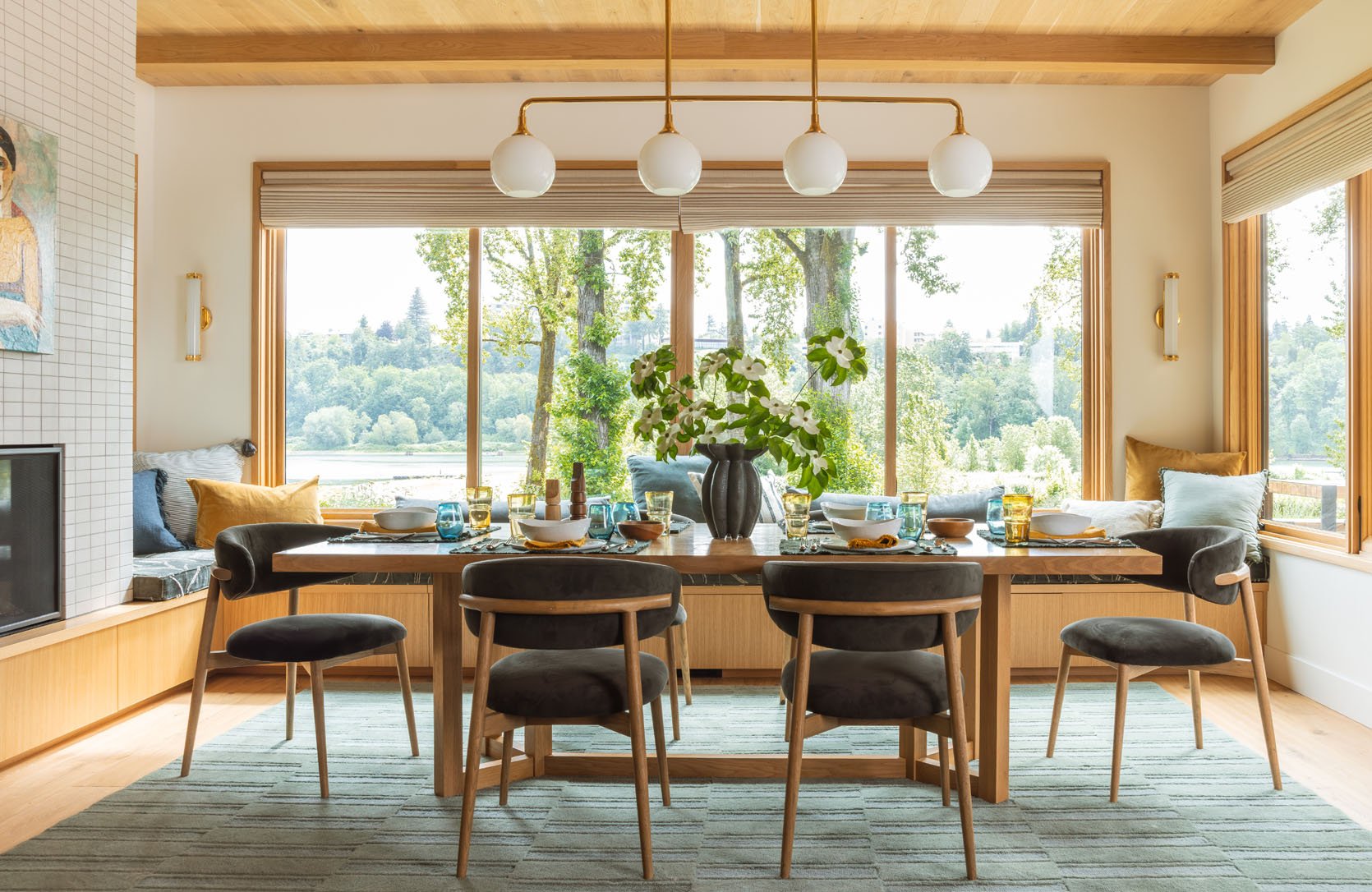 modern dining room