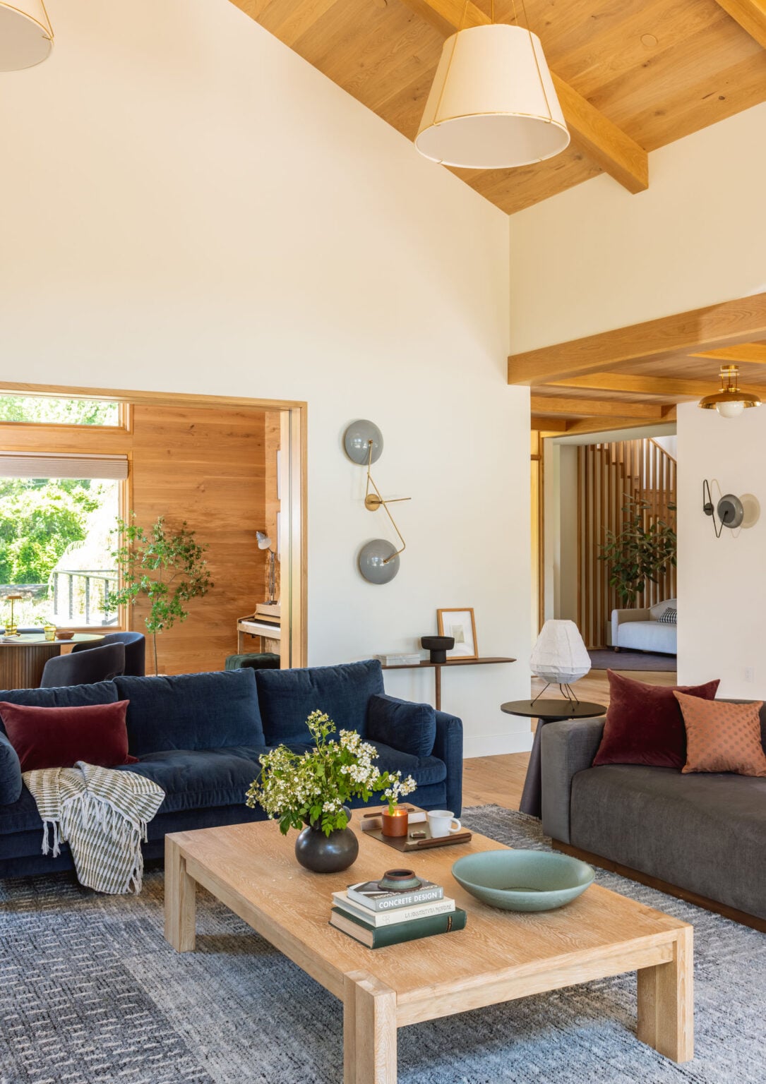 My Brother's River House Living Room Reveal - With A TV On A Tiled ...