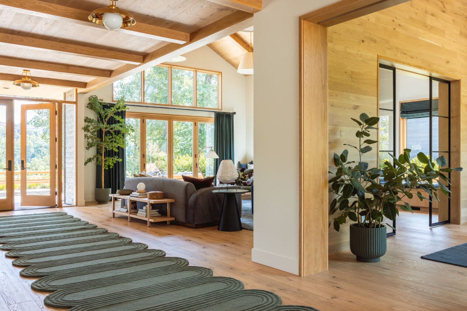 My Brother's River House Living Room Reveal - With A TV On A Tiled ...