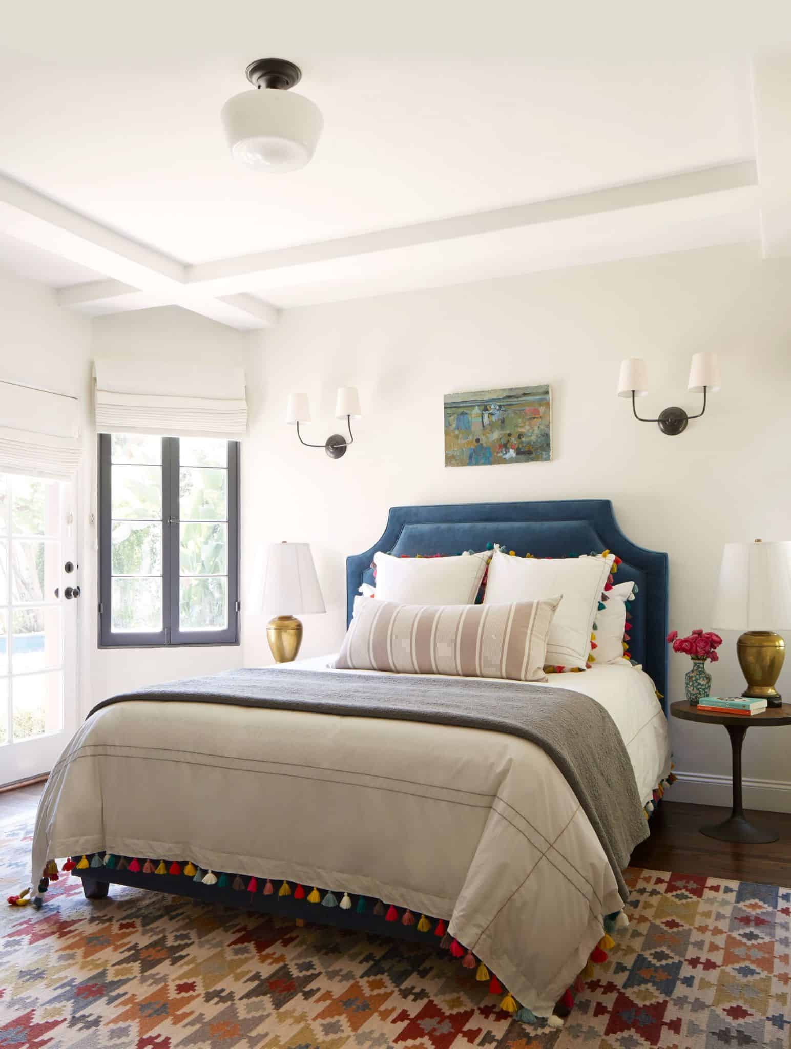 A simple, eclectic guest bedroom emily henderson