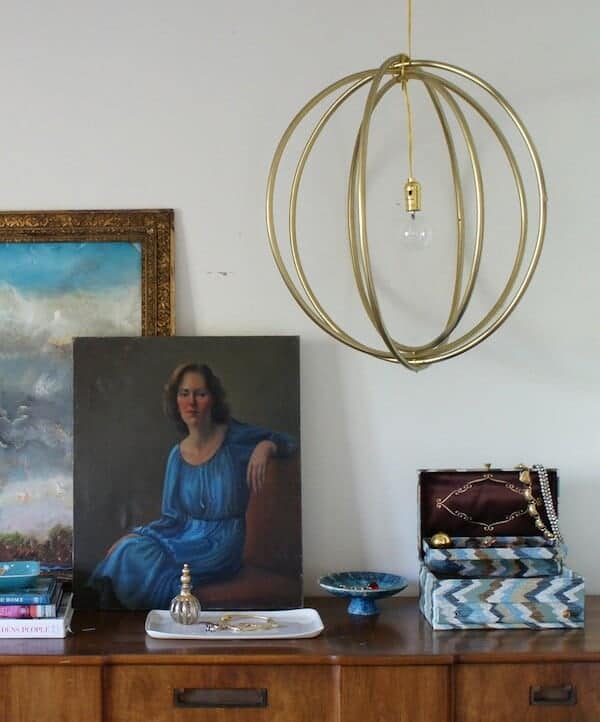 diy-hoola-hoop-light-fixture